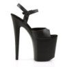 Pleaser FLAMINGO-809 Black Vegan Pole Dance High Heels