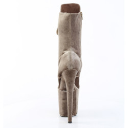 Pleaser FLAMINGO-1045VEL Khaki Velvet Sale Women