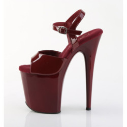 Pleaser FLAMINGO-809 Burgundy Pole Dance High Heels Shoes