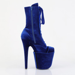 Pleaser FLAMINGO-1045VEL Blue Velvet Sale Women