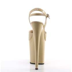 Pleaser FLAMINGO-809 Cream Pole Dance High Heels Shoes