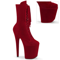Pleaser FLAMINGO-1045VEL Red Velvet Sale Women
