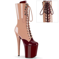 Pleaser FLAMINGO-1054DC Blush Burgundy Patent Sale Women