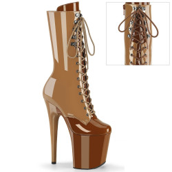 Pleaser FLAMINGO-1054DC Toffee Caramel Patent Sale Women
