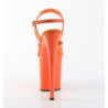 Pleaser FLAMINGO-809 Orange Pole Dance High Heels Shoes