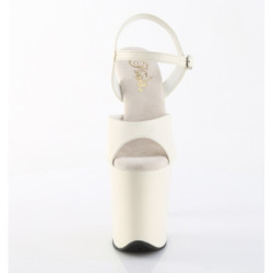 Pleaser FLAMINGO-809 White Pole Dance High Heels Shoes