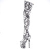 Pleaser FLAMINGO-3000DP White Black Fabric Sale Women