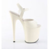 Pleaser FLAMINGO-809 White Pole Dance High Heels Shoes