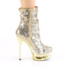 Pleaser BLONDIE-R-1009 Gold Sequins Chrome Sale Women