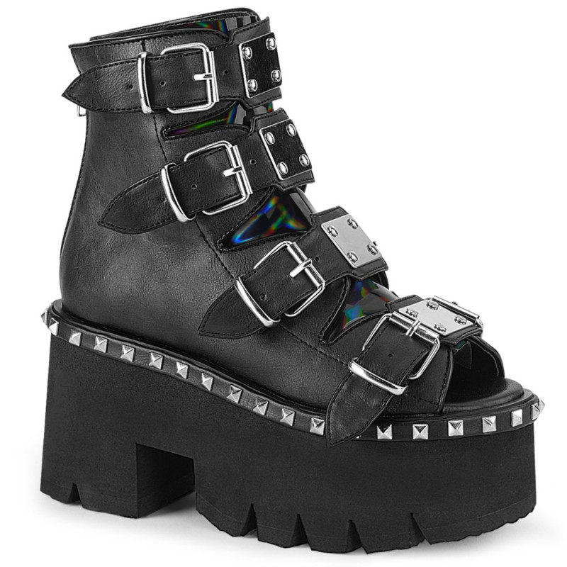 Demonia ASHES-70 Black Vegan Platform Women Boots Demonia ASHES-70 Black Vegan Platform Women Boots