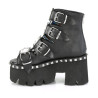 Demonia ASHES-70 Black Vegan Platform Women Boots