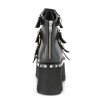 Demonia ASHES-70 Black Vegan Platform Women Boots