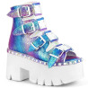 Demonia ASHES-70 Purple Vegan Platform Women Boots