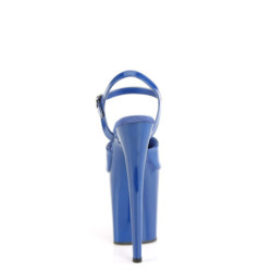 Pleaser FLAMINGO-809 Blue Patent Pole Dance High Heels