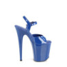Pleaser FLAMINGO-809 Blue Patent Pole Dance High Heels