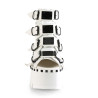 Demonia ASHES-70 White Vegan Platform Women Boots