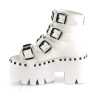 Demonia ASHES-70 White Vegan Platform Women Boots