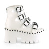 Demonia ASHES-70 White Vegan Platform Women Boots