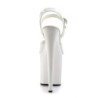 Pleaser FLAMINGO-809 White Platform Pole Dance High Heels