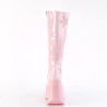 Demonia DYNAMITE-218 Rose Glitter Platform Wedge Boots