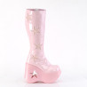 Demonia DYNAMITE-218 Rose Glitter Platform Wedge Boots