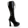 Pleaser ELECTRA-2023 Patent Chunky 70s Abba Boots