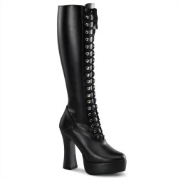Pleaser ELECTRA-2023 Vegan Chunky 70s Abba Boots
