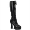 Pleaser ELECTRA-2023 Vegan Chunky 70s Abba Boots
