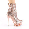 Pleaser BLONDIE-R-1009 Rose Gold Sequins Chrome Sale