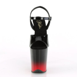 Pleaser FLAMINGO-809BR-H Black-Red Pole Dance High Heels