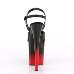 Pleaser FLAMINGO-809BR-H Black-Red Pole Dance High Heels