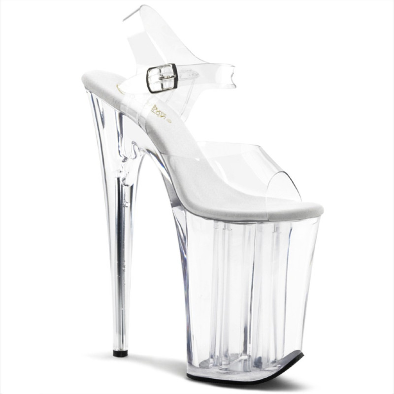 Pleaser INFINITY-908 Clear Extreme Platform High Heels Pleaser INFINITY-908 Clear Extreme Platform High Heels