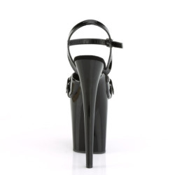 Pleaser FLAMINGO-809GB Black Exotic Pole Dance High Heels