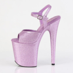 Pleaser FLAMINGO-809GP Lila Glitter Pole Dance Shoes