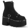 Demonia ASHES-100 Black Vegan Suede Sale Women