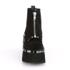 Demonia ASHES-100 Black Vegan Suede Sale Women