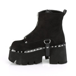 Demonia ASHES-100 Black Vegan Suede Sale Women