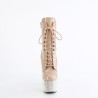 Pleaser BEJEWELED-1020-7 Nude Hologram Patent Strass