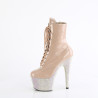 Pleaser BEJEWELED-1020-7 Nude Hologram Patent Strass