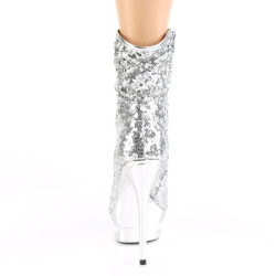 Pleaser BLONDIE-R-1009 Silver Sequins Chrome Sale Women