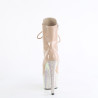 Pleaser BEJEWELED-1020-7 Nude Hologram Patent Strass