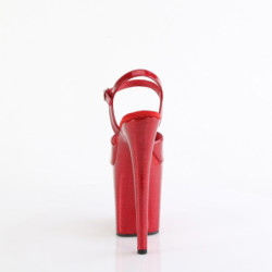 Pleaser FLAMINGO-809GP Red Glitter Pole Dance Shoes