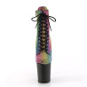 Pleaser FLAMINGO-1020RS Rainbow Strass Black Sale Women