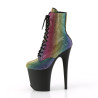 Pleaser FLAMINGO-1020RS Rainbow Strass Black Sale Women