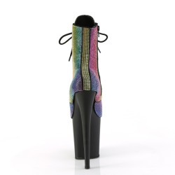 Pleaser FLAMINGO-1020RS Rainbow Strass Black Sale Women