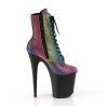 Pleaser FLAMINGO-1020RS Rainbow Strass Black Sale Women