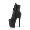 Pleaser FLAMINGO-1020STR Black Vegan Leather Sale Women