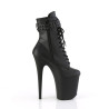 Pleaser FLAMINGO-1020STR Black Vegan Leather Sale Women