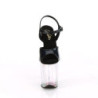 Pleaser FLAMINGO-809HT Black Hologram Patent Tinted