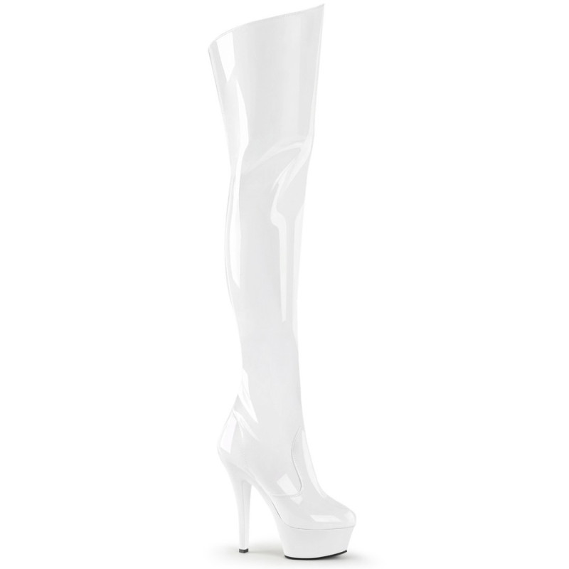 Pleaser KISS-3010 White Patent Sale Women Pleaser KISS-3010 White Patent Sale Women